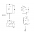 ELEMENT CZARNY KINKIET LED USB 222570232 Trio Lighting